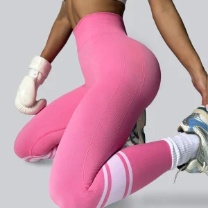 Seamless Yoga Pants Women's Fitness Pants High Elasticity High Waist Hip Lift High Intensity Exercise Training Pants